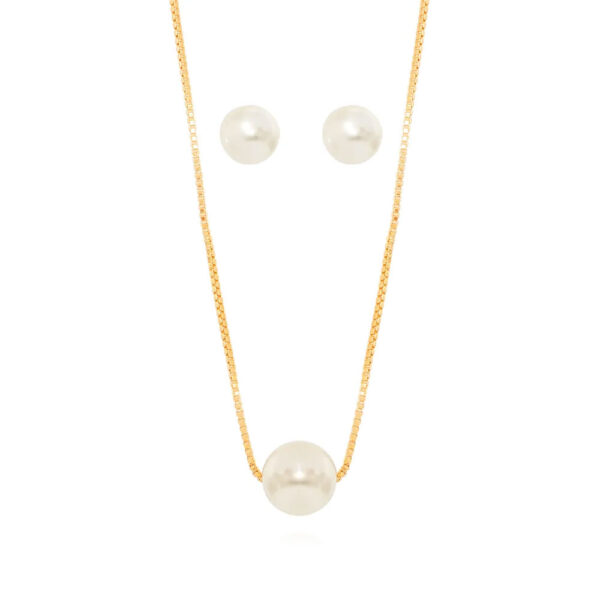 Conjunto Pérola 8mm
