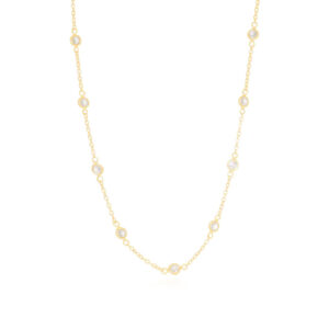 Choker Pontos de Luz Banho Ouro 18k