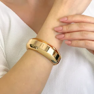 Bracelete Abaulado Banho Ouro 18k