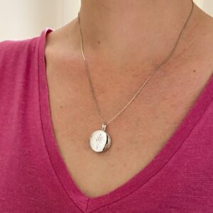 Colar Relicário Estrela Guia 2 Fotos Banho Ródio