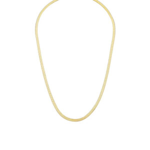 Gargantilha Fita 3mm Banho Ouro 18k