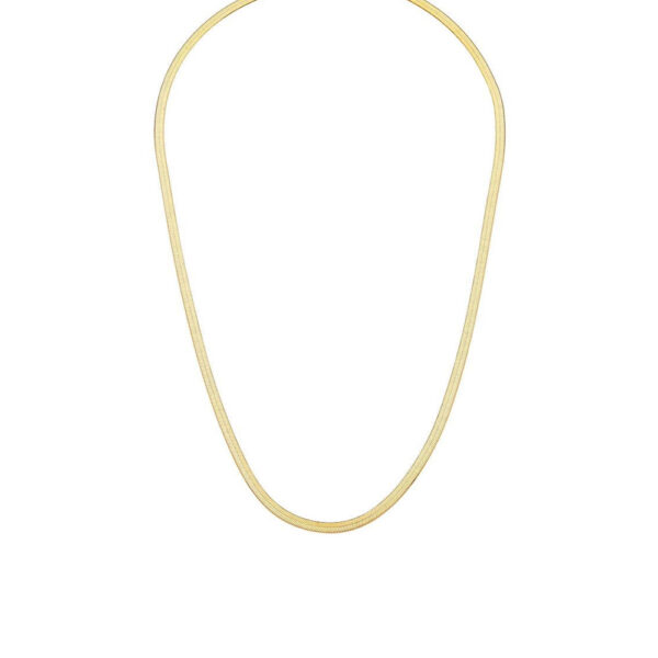 Gargantilha Fita 3mm Banho Ouro 18k