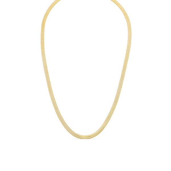 Choker Fita 4mm Banho Ouro 18k